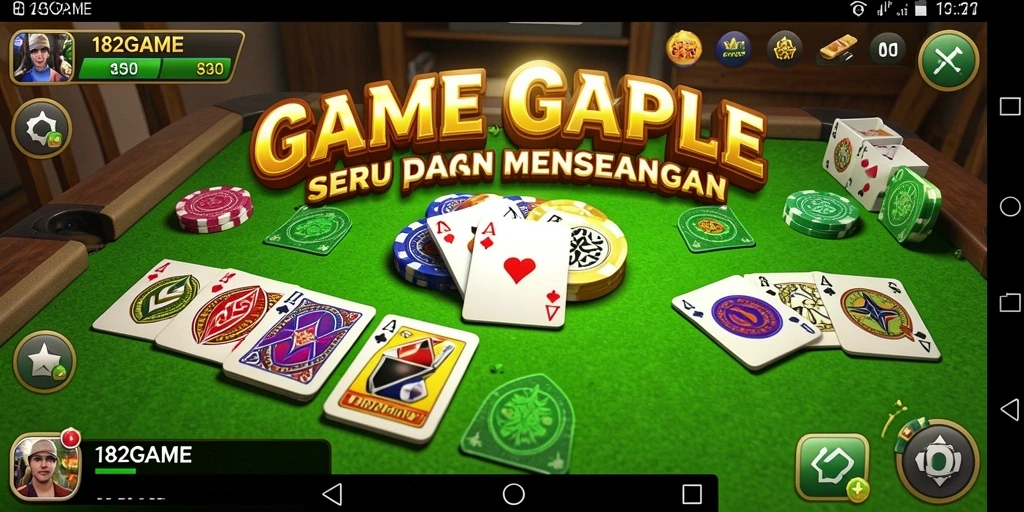 Tampilan gameplay Gaple yang menarik dan interaktif.