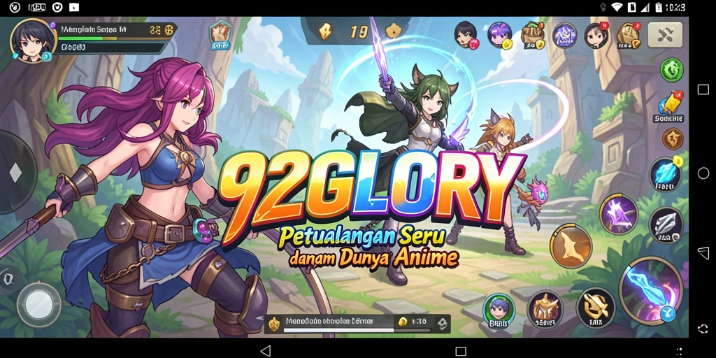 Tangkapan layar dari gameplay seru di 92GLORY.