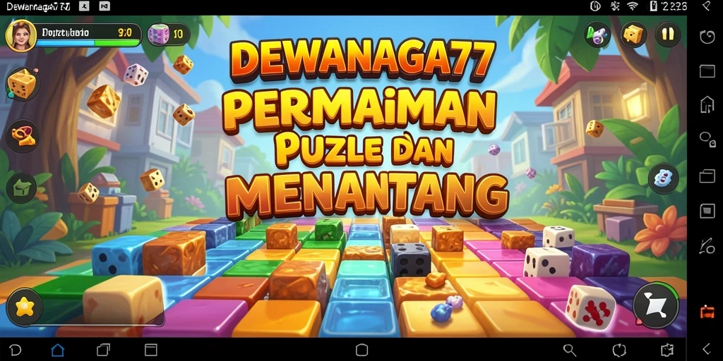 Tangkapan layar menunjukkan gameplay menantang DEWANAGA77.