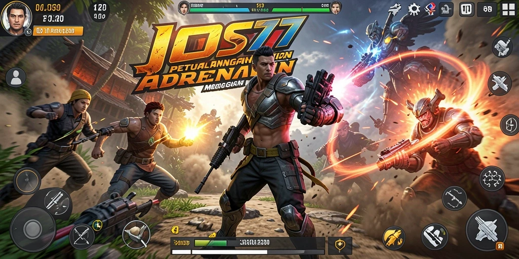 Tampilan gameplay seru JOS77 yang penuh aksi dan tantangan.