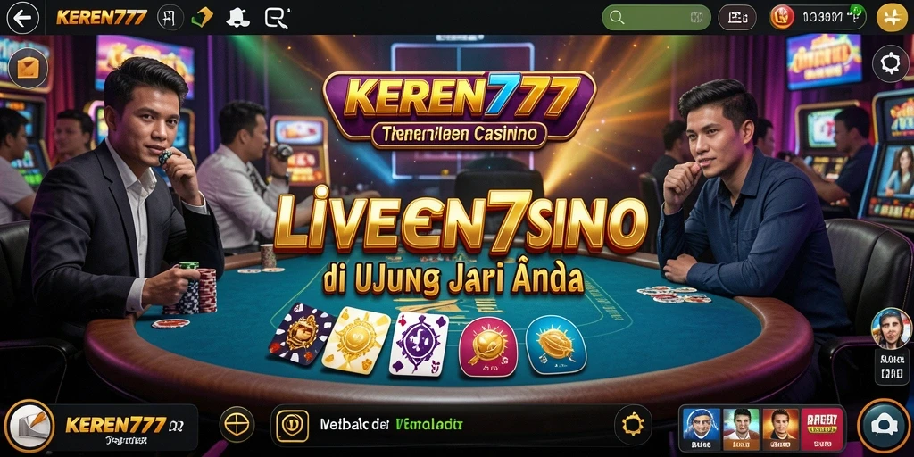 Tampilan gameplay Live Casino KEREN777 yang seru dan interaktif.
