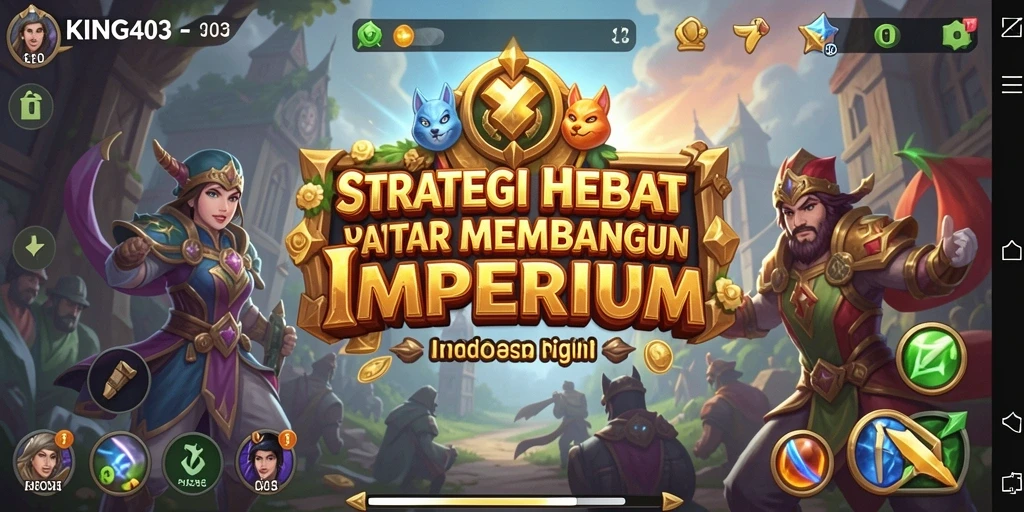 Screenshot gameplay menunjukkan aksi epik dalam pertempuran SLG.