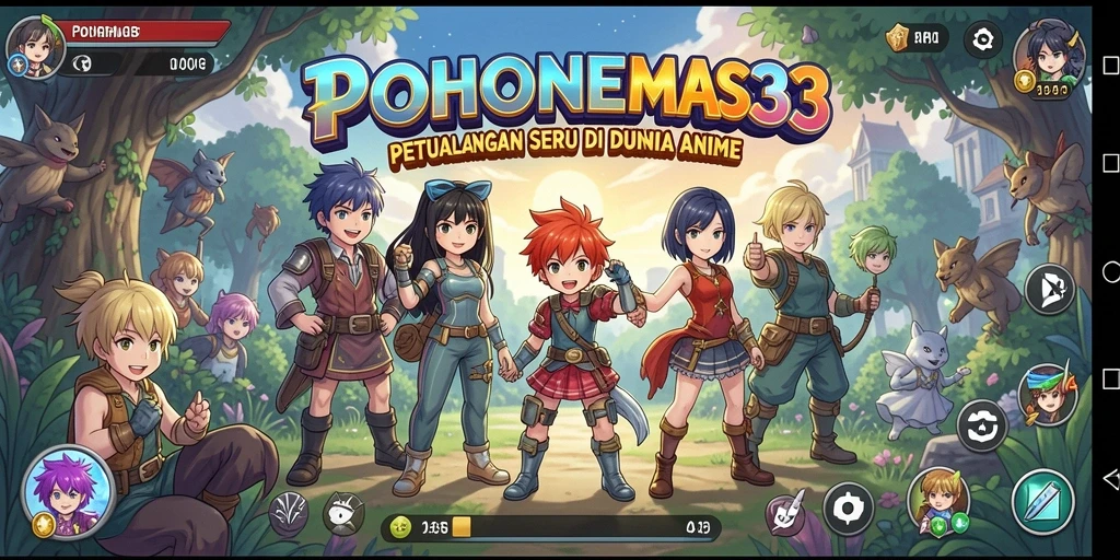 Screenshot gameplay menampilkan aksi seru di dunia Anime.