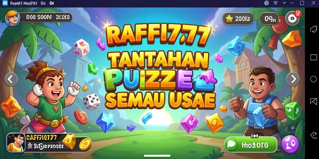 Tampilan gameplay Puzzle menantang di RAFFI777 yang menarik.