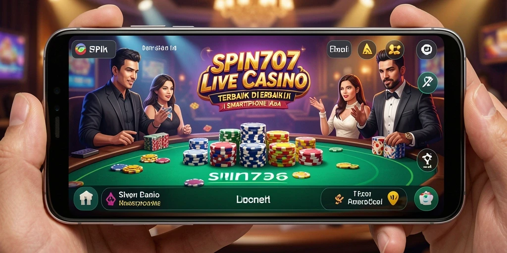 Tangkapan layar <strong>SPIN707</strong> menampilkan pengalaman Live Casino yang mendebarkan.