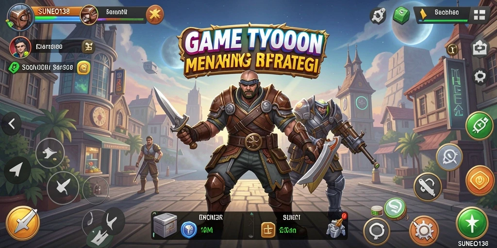 Screenshot gameplay SUNEO138 menunjukkan strategi bisnis yang mendebarkan.