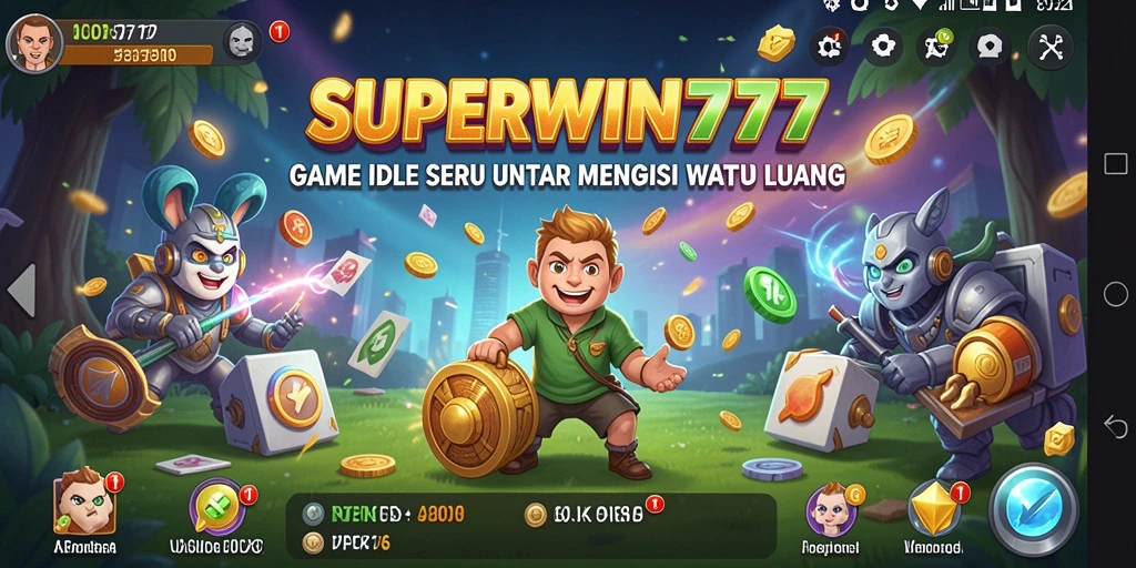 Screenshot utama SUPERWIN777 menampilkan gameplay yang menarik dan penuh warna.