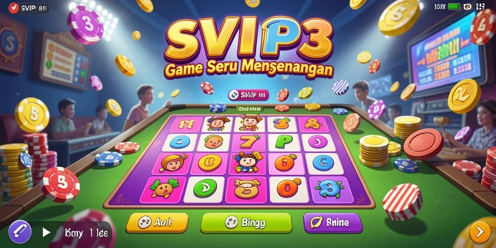 Tampilan gameplay Bingo yang seru dan interaktif di SVIP3.