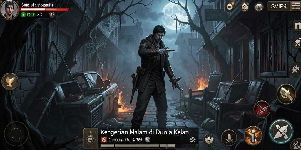 Tampilan gameplay menegangkan di dunia horror SVIP4.