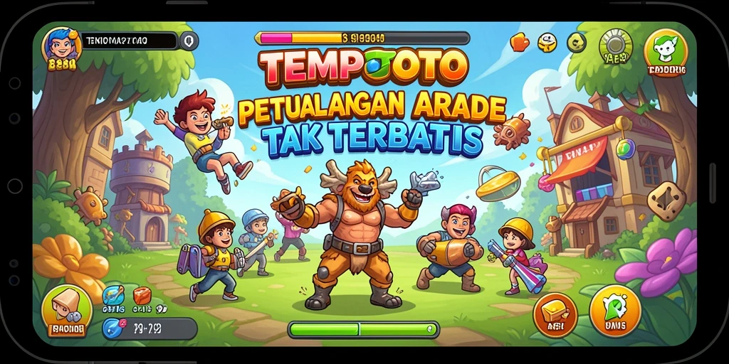 Gameplay menarik TEMPOTOTO dengan tantangan arcade yang seru.
